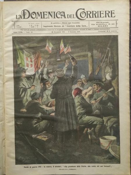 Natale di guerra 1915 – In ridotta, il brindisi